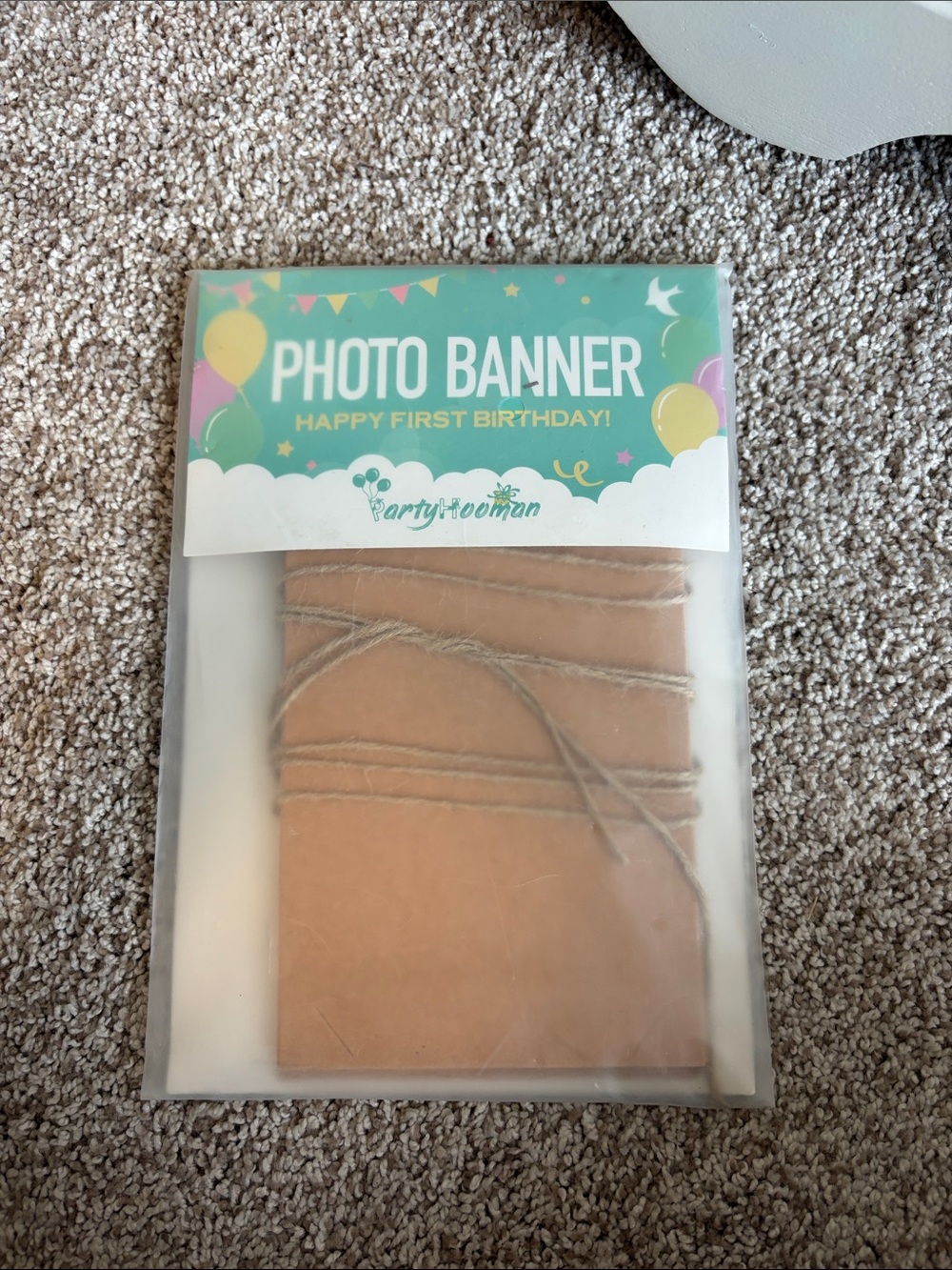 First Birthday Photo Banner